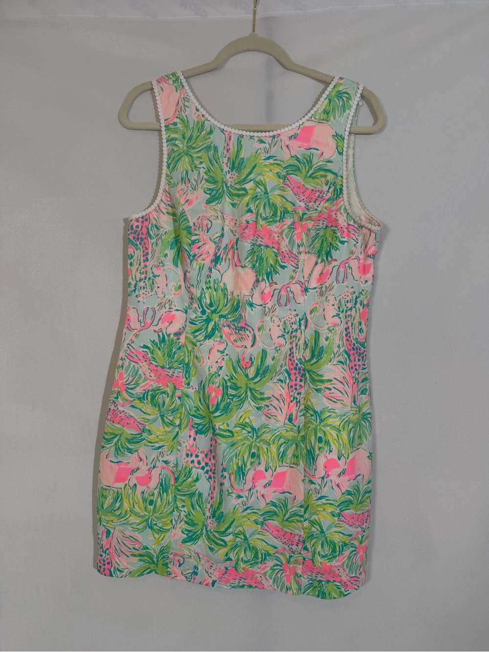 Lilly Pulitzer Mila Shift Dress Size 12 In Seasalt Blue On Parade Print